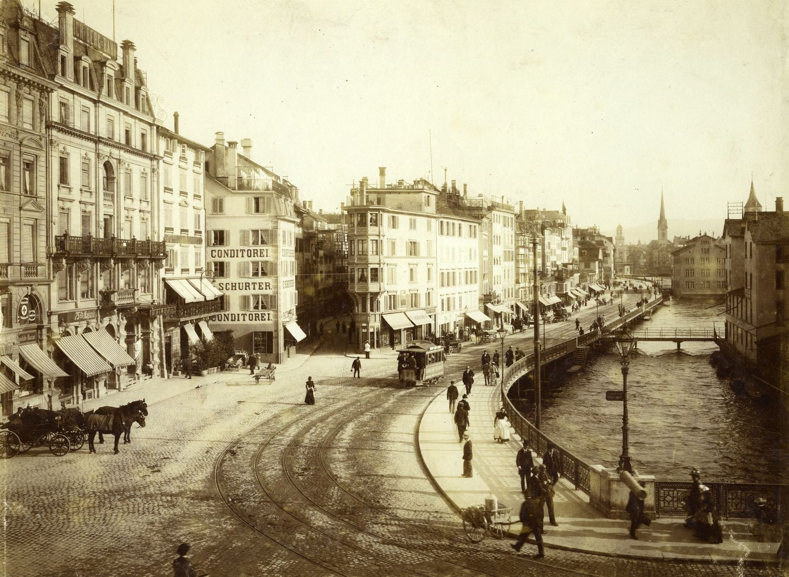 Historisches Foto aus dem Baugeschichtlichen Archiv der Stadt Zürich